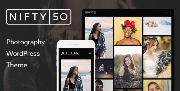 WordPress Photography Theme - Nifty Fifty Logo